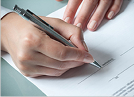 Insurance_Hand Signing Document Hand signing equipment insurance document