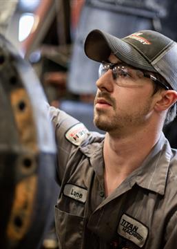 Service tech - Uptime Maintenance Service Technician at Titan Machinery performing inspection