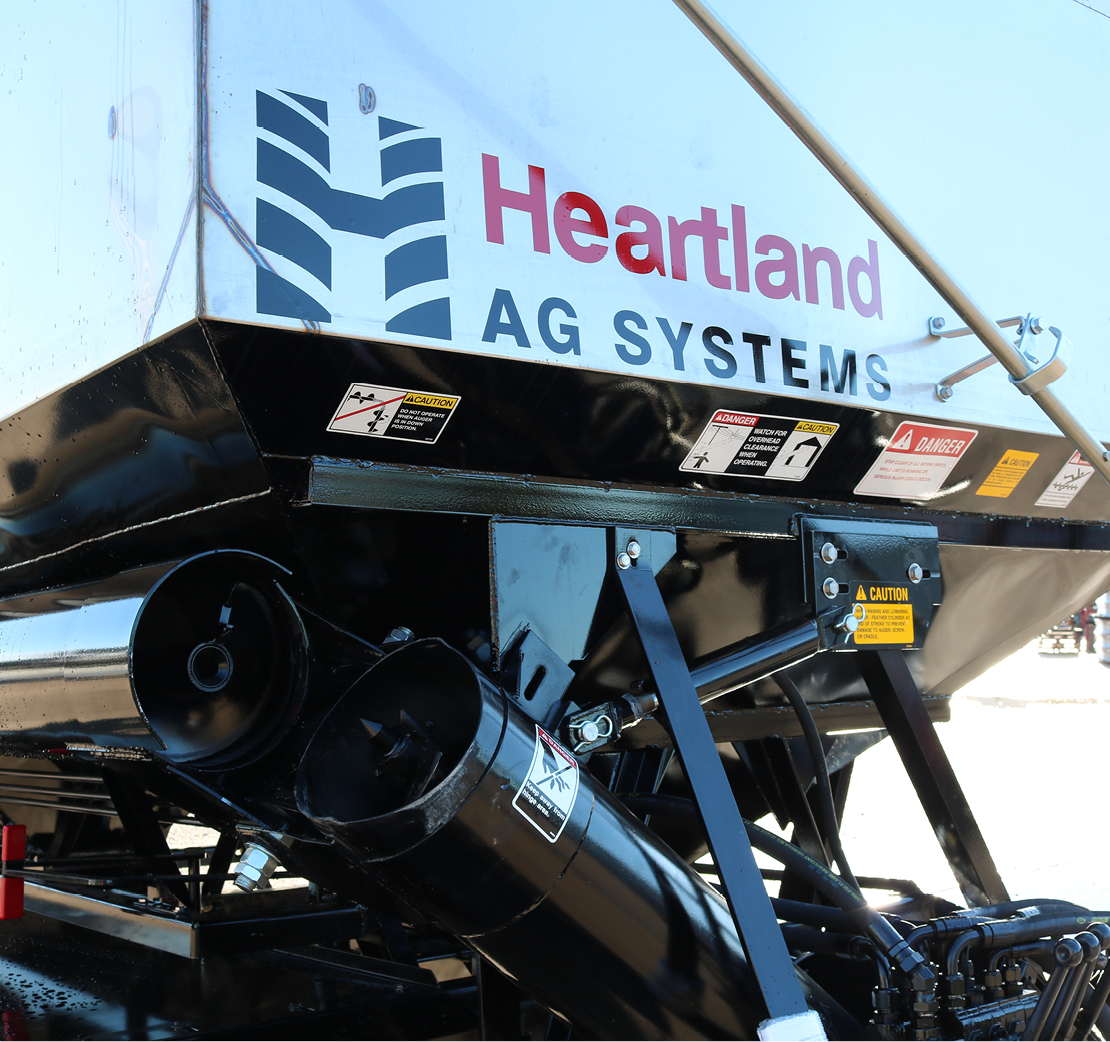 Heartland Ag Systems Logo on Spreader