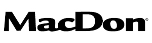MacDon headers and farm machinery logo