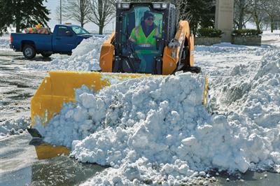 Arctic Sno-Pusher on Case SV340